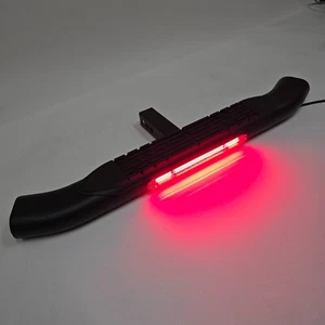 Black 36x4" Oval Brake 4-Pin Plug For 2" Receiver Steel Tow Hitch Step Bar Guard - Imagen 1 de 8