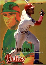 1995 Fleer Philadelphia Phillies Baseball Card #389 Mariano Duncan