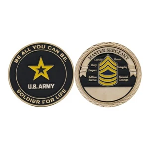 ARMY MASTER SERGEANT SOLDAT FOR LIFE 1,75" BE ALL YOU CAN BE CHALLENGE COIN - Bild 1 von 1