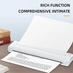 A4 Portable Printer Wireless BT Inkless Printer Thermal Paper Printer T2F9 - Picture 1 of 18