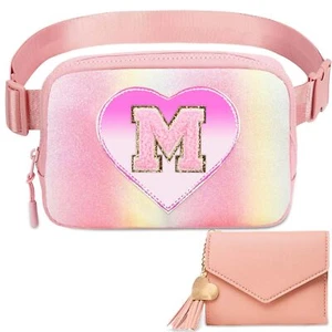 Belt Bag Initial Fanny Waist-Pack - Small Stylish Cross Body Purse for Tween ... - Picture 1 of 8