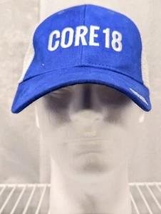 Core 18 Hat Blue Adjustable Hat Adult Snapback Trucker Cap - Picture 1 of 6