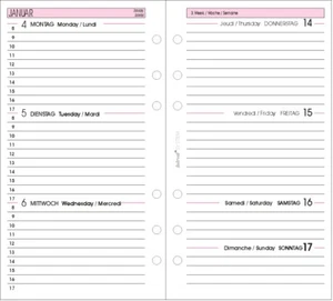 bind Ersatzkalender 2026 für Terminplaner A6 Modell 10603 Wochenkalender - Bild 1 von 1