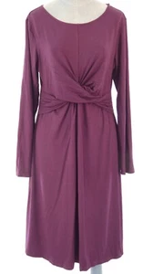 Maternity Dress Isabella Oliver Burgundy Stretch Jersey Wrap Detail Elegant UK14 - Picture 1 of 8