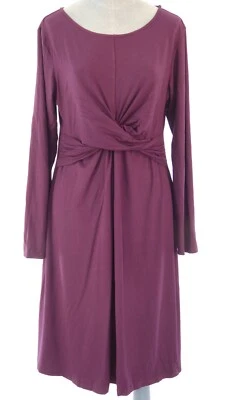 Maternity Dress Isabella Oliver Burgundy Stretch Jersey Wrap Detail Elegant UK14 - Image 1 of 4