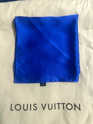 ¡¡¡SÚPER RARO!!! Vintage Brioni Corbata-Bolsillo/Cuadrado 100% Seta ITALIA Azul Foto 1 de 4