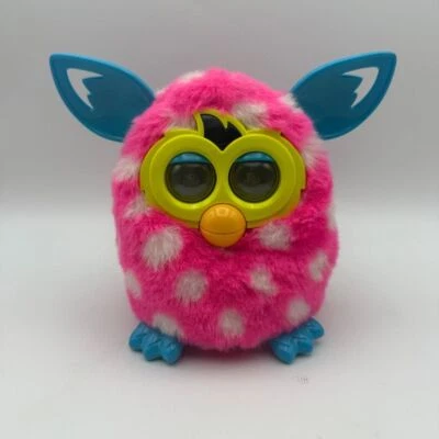 Juguete Electrónico Interactivo Hasbro Rosa Lunares Furby Amarillo Azul Orejas LEER Foto 1 de 4