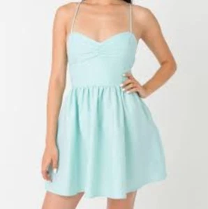 American Apparel Tie Back Lace Up Corset Sundress Dress Sweetheart XS/S - Picture 1 of 3