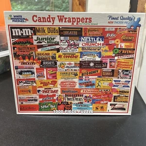 White Mountain Puzzle #862S Rare CANDY WRAPPERS ~ 1000 Pieces ~ COMPLETE - Picture 1 of 6