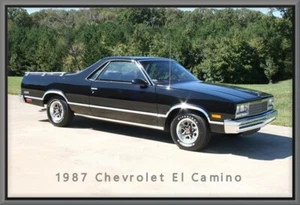 1987 Chevrolet El Camino, Toolbox / Locker / Refrigerator Magnet, 42 MIL - Picture 1 of 1