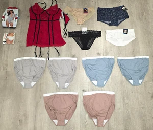 13 Piece Bras & Brief Panties - SIZE XL (8) - 13-Pack - Wholesale - Clearance - Picture 1 of 20