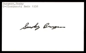 Smoky Burgess Baseball Signed Auto Autograph Index Card (no COA) *f1 - Picture 1 of 2