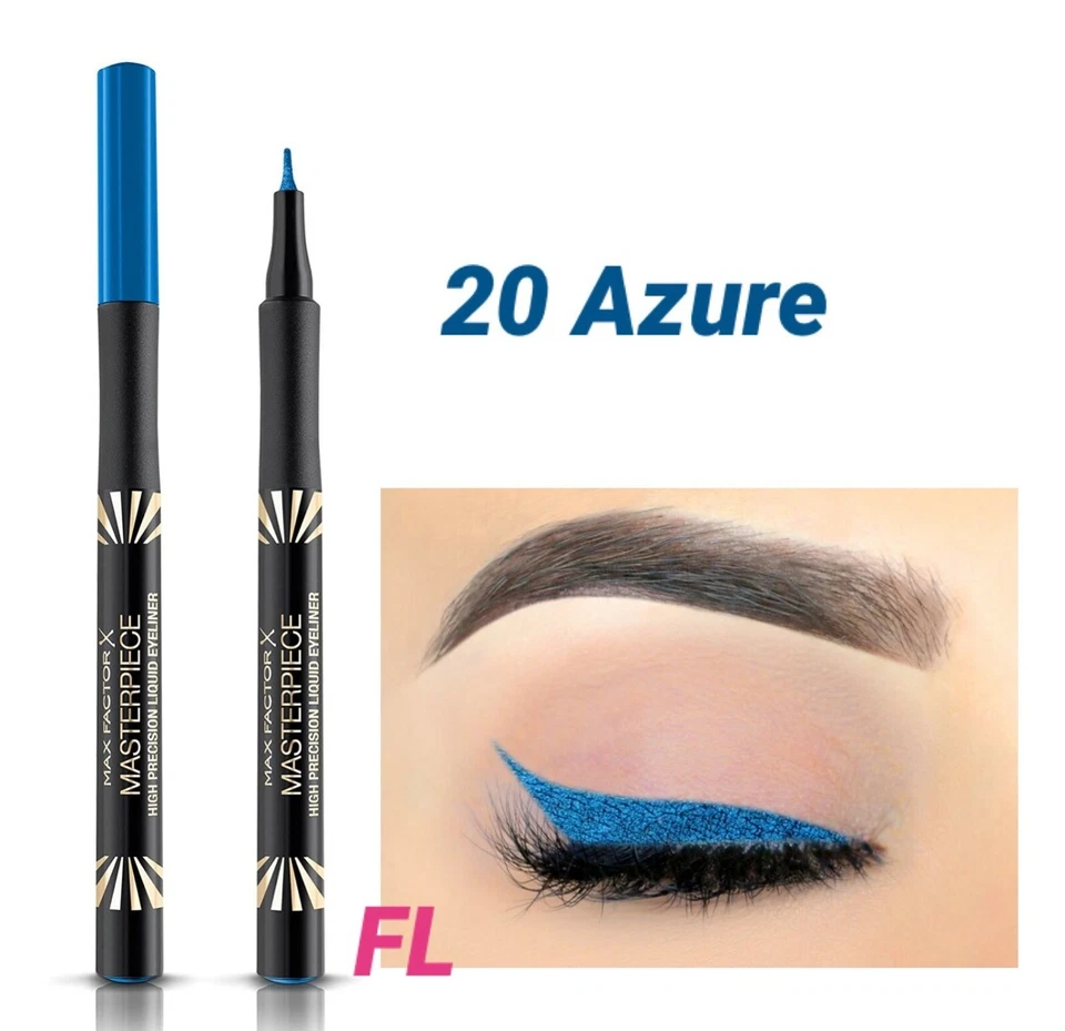 MAX FACTOR  MASTERPIECE  HIGH  PRECISION LIQUID  EYELINER - 20 AZURE- NEW - Image 1 of 1