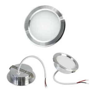 FARETTO LED 3 W LUCE NATURALE A INCASSO ROTONDO OPACO BORDO ARGENTO P60-N - Foto 1 di 3