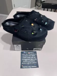 ESENES Worldwide Men's "Mutate Monsters" Black Mules Size 11 - Picture 1 of 5