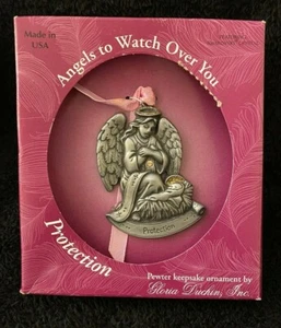 Gloria Duchin Zinn Andenken Ornament "Engel, die über dich wachen" "Schutz" - Bild 1 von 5