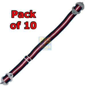 10 x JSP EVO elasticated safety helmet chinstrap AHV001-100-000 chin strap - Picture 1 of 3