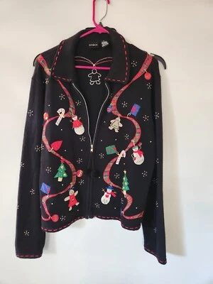 Suéter feminino de Natal por Erica tamanho XL - Imagem 1 de 4