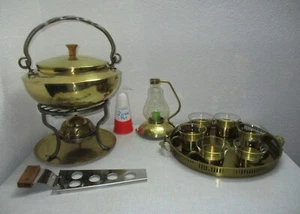 Feuerzangenbowle Set Neuruppin Teelicht Kupfer Messing 60er Jahre, A 762 - Bild 1 von 12