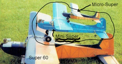 KeilKraft Model Airplane Plans (RC): Mini-Super 45" Span for 1.3-2.5cc Engines  - Image 1 of 3