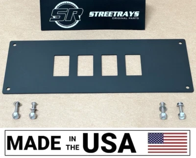 [SR] Center Dash Console Plate Panel 4 Rocker Switch Spot FOR Yamaha Viking UTV - Imagem 1 de 4