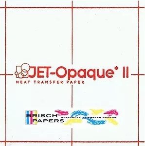 INKJET TRANSFER PAPER DARK FABRIC: NEENAH #9754 "JET OPAQUE II" (11"X17") 100 CT - Picture 1 of 5