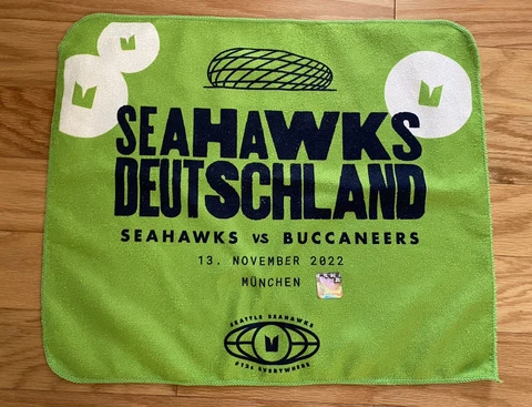 Seattle Seahawks Munich Rally Towel -  Nov 13, 2022 Germany Cover