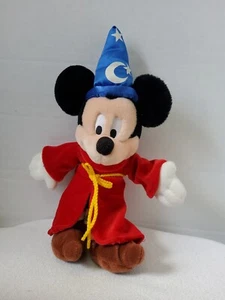 Disney Store Mickey Mouse Sorcerer Wizard Fantasia Plush Stuffed Animal Doll  - Picture 1 of 7