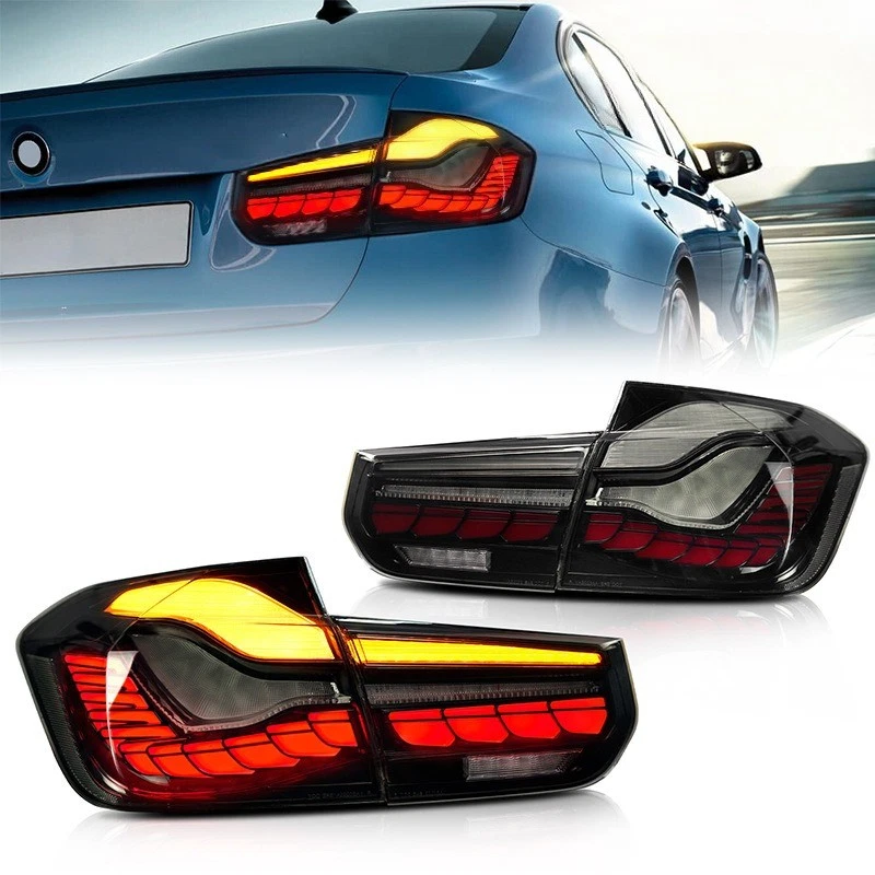 Luces traseras LED DRL para BMW Serie 3 F30F35 2012-18 actualizado con Dragon Scales Foto 1 de 4