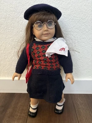 Pleasant Company Meet Molly Doll American Girl 18” w/ Accessories Gray Eyes - Image 1 of 4