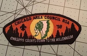 1998 CHICAGO AREA CONSIGLIO OWASIPPE RISERVA CAMPO STRISCIA BOY SCOUT CSP BSA - Foto 1 di 1