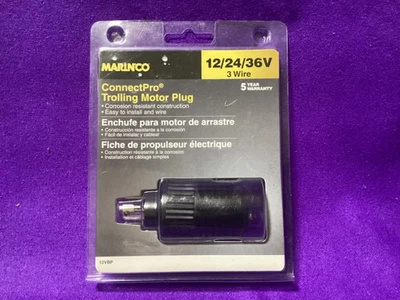 MARINCO CONNECT PRO TROLLING MOTOR PLUG 3 WIRE 12/24/36V NEW - Image 1 of 2