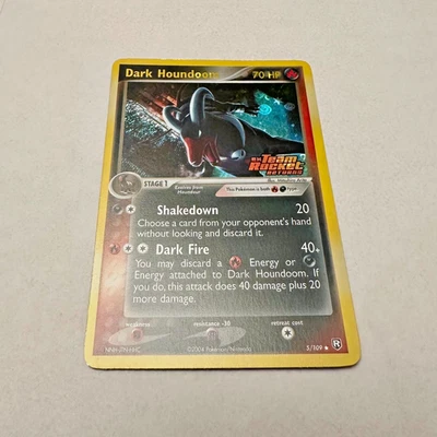 Dark Houndoom - EX Team Rocket Returns (#5/109) - Holo (STAMP) - 2004 - RAW (LP) - Image 1 of 3