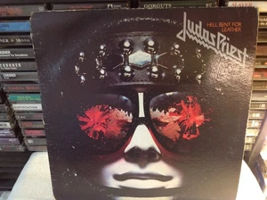 JUDAS PRIEST HELL BENT FOR LEATHER HEAVY METAL VINYL '79 COLUMBIA OG ROB HALFORD - Foto 1 di 7
