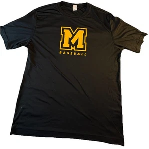 T-shirt manica corta baseball Michigan Wolverines taglia large nera - Foto 1 di 8