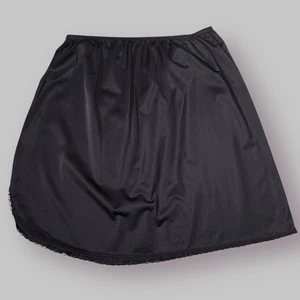 "Vanity Fair para mujer 360° medio deslizamiento 11760 negro XL X-Large 20"" ribete de encaje" - Imagen 1 de 8