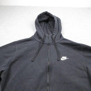 Nike Jacket Mens XL Black Full Zip Long Sleeve Windbreaker Swoosh - Picture 1 of 9