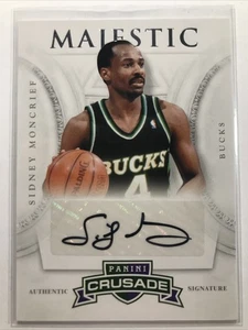 Sidney Moncrief 2013-13 Panini Crusade #92 “MAJESTIC” AUTO BUCKS AUTOGRAPH SP  - Picture 1 of 2