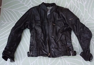 Leather motorcycle jacket, Held brand, diamontes with stunning green lining - Picture 1 of 5