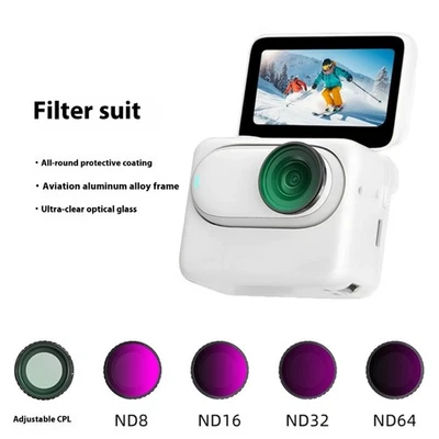 Adjustable CPL Filter And ND Lens For GO3S Sports Cameras Multiple Layer Coating - Image 1 of 4