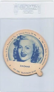 1952 Dixie Cup Lids #7 Dagmar EX/MT *DA-D9847 - Picture 1 of 2