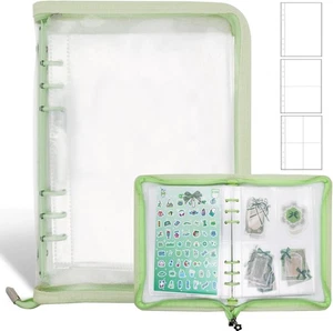 Sticker Storage Organizer Binder A5 Book Collecting Album green  - Picture 1 of 6