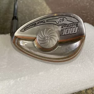 Mac Burrows Lob Wedge 60* Tour Bounce Forged Alloy Dynamic Gold Steel Shaft - Picture 1 of 11