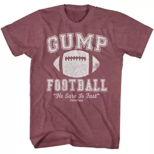 Forrest Gump - Sure Is Fast - Solid Red Adult Short Sleeve T-Shirt - Picture 1 of 2