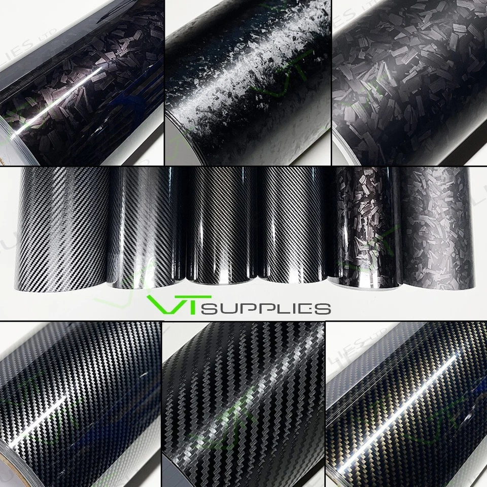 Película de liberación de aire para automóvil envoltura de vinilo de carbono negro * 3D, 5D, forjada, alto brillo, mate - Imagen 1 de 1