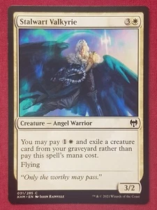 Magic The Gathering KALDHEIM STALWART VALKYRIE white card MTG - Imagen 1 de 2