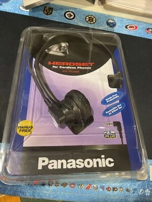 Auriculares Panasonic KX-TCA60 para teléfonos inalámbricos, conector de 2,5 mm, negros, nuevos Foto 1 de 4
