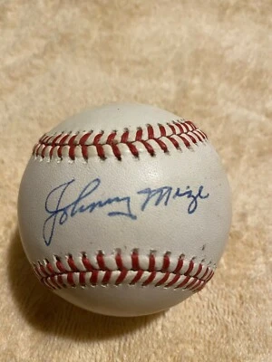 JOHNNY MIZE (HOF) signed autographed auto MLB Bobby Brown baseball - PSA DNA - Image 1 of 4