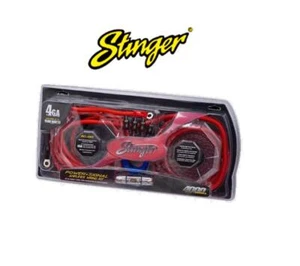 Kit de cableado amplificador coche STINGER 4000 Series calibre 4 AWG 1500 vatios SK4641 - Imagen 1 de 1
