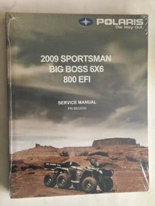 NOS 2009 Polaris Atv Sportsman Big Boss 6x6 800 Efi 9922030 Service Shop Manual - Foto 1 di 6